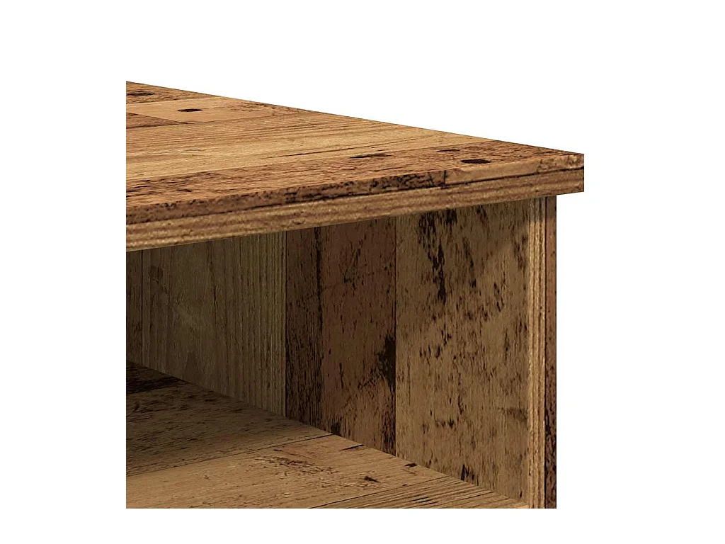 Meuble TV vieux bois 80x35x36,5 cm bois d'ingénierie