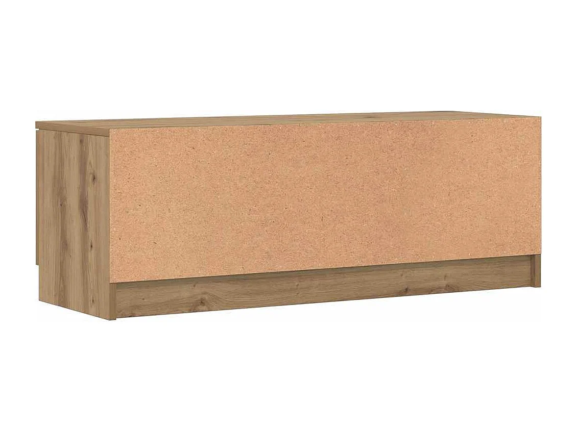 Meuble TV chêne artisanal 102x35x36,5 cm bois d'ingénierie