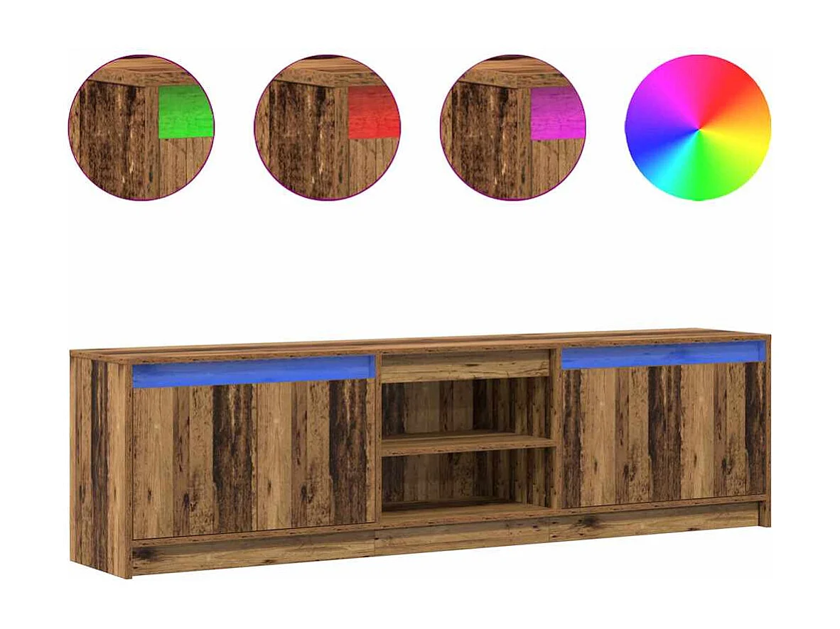 Meuble TV Marron 180 x 34 x 50 cm Bois d'ingénierie