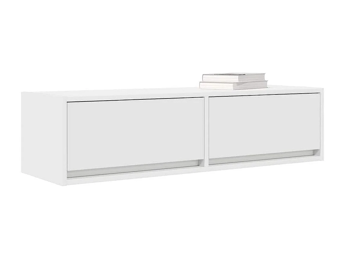 Meuble TV Blanc 100 x 31 x 25.5 cm Bois d'ingénierie