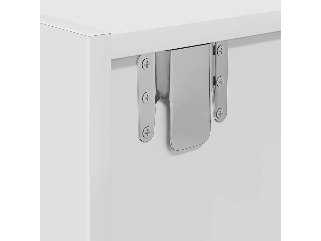 Meuble TV Blanc 100 x 31 x 25.5 cm Bois d'ingénierie