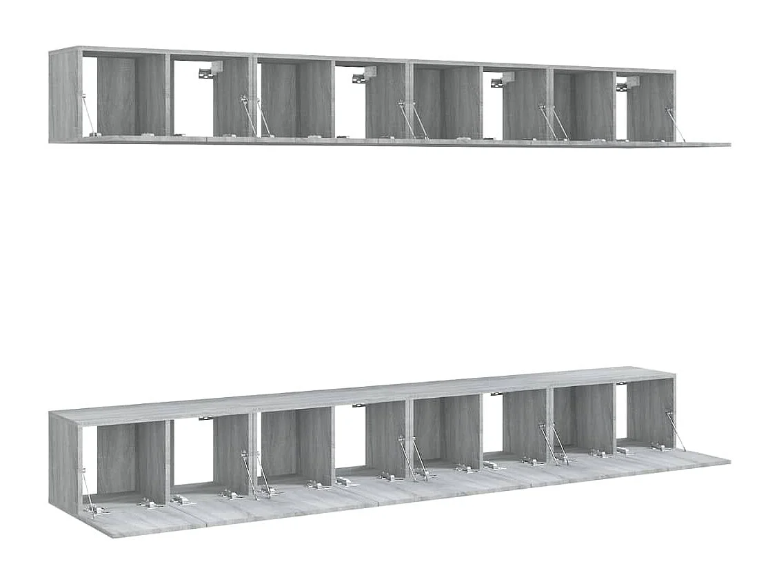 Meubles TV 8 pièces Sonoma gris 60x30x30 cm Bois d'ingénierie