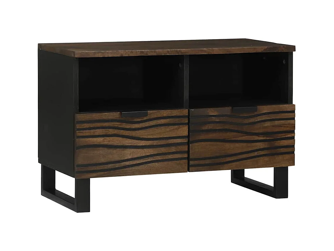 Meuble TV Marron 70 x 33 x 46 cm bois de manguier massif