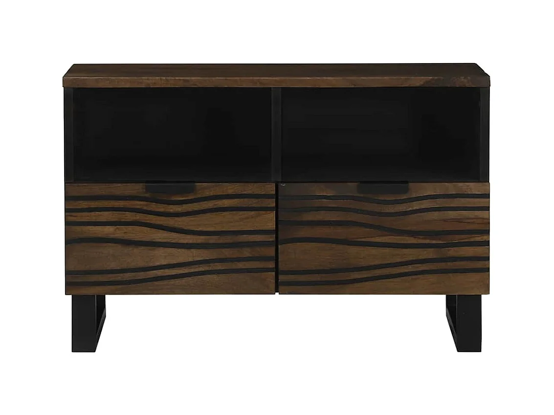 Meuble TV Marron 70 x 33 x 46 cm bois de manguier massif