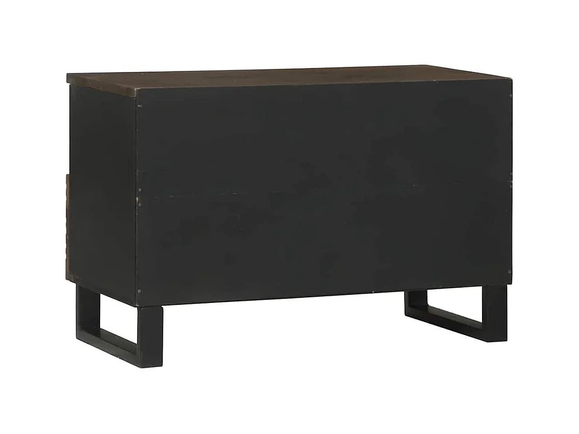 Meuble TV Marron 70 x 33 x 46 cm bois de manguier massif