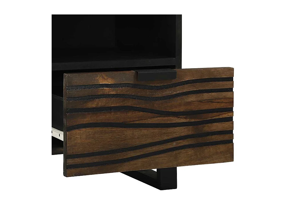 Meuble TV Marron 70 x 33 x 46 cm bois de manguier massif