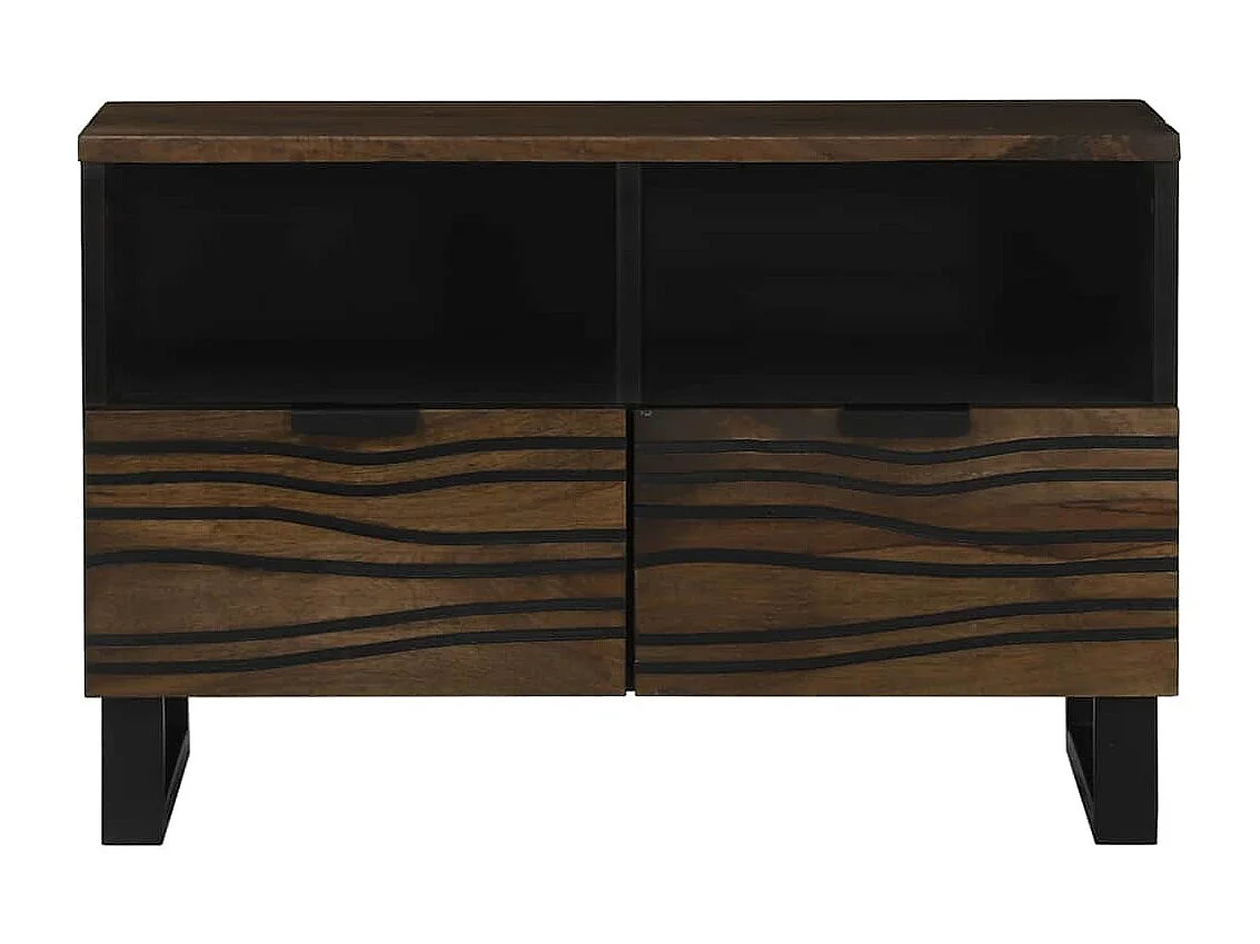 Meuble TV Marron 70 x 33 x 46 cm bois de manguier massif