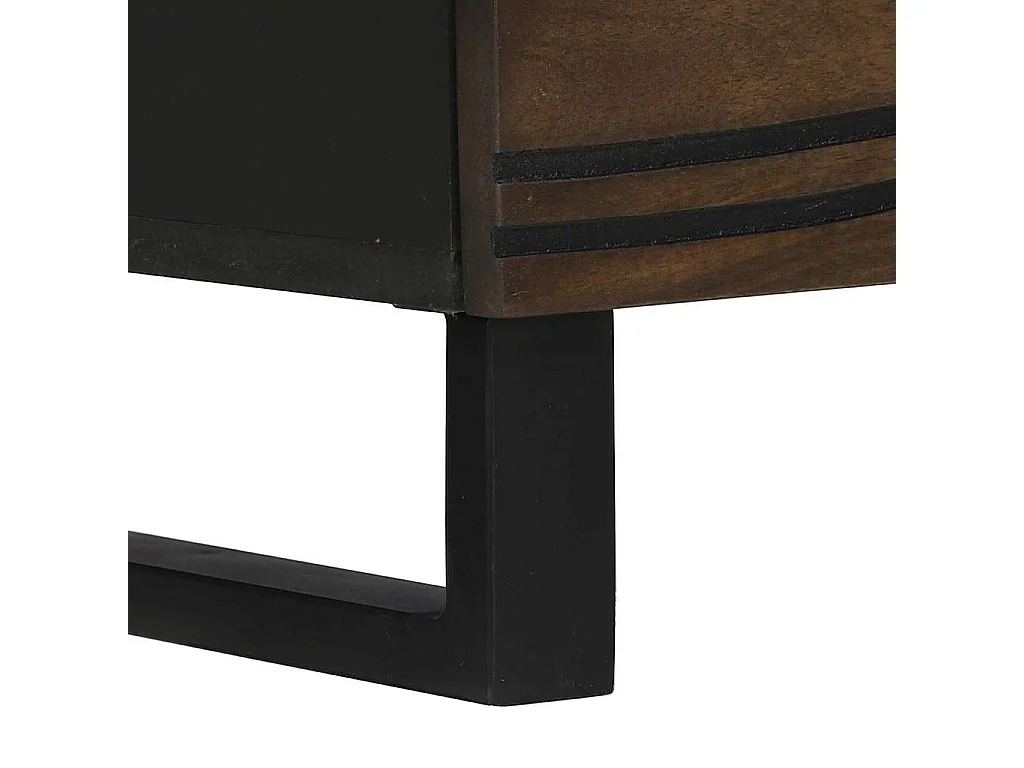 Meuble TV Marron 70 x 33 x 46 cm bois de manguier massif