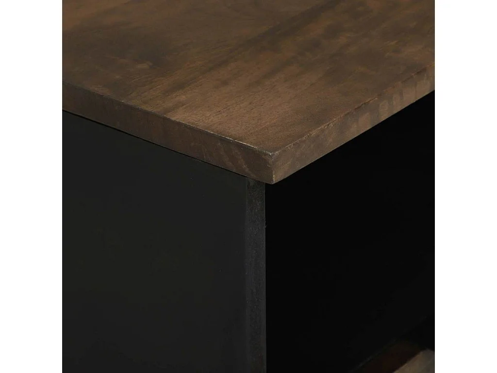 Meuble TV Marron 70 x 33 x 46 cm bois de manguier massif