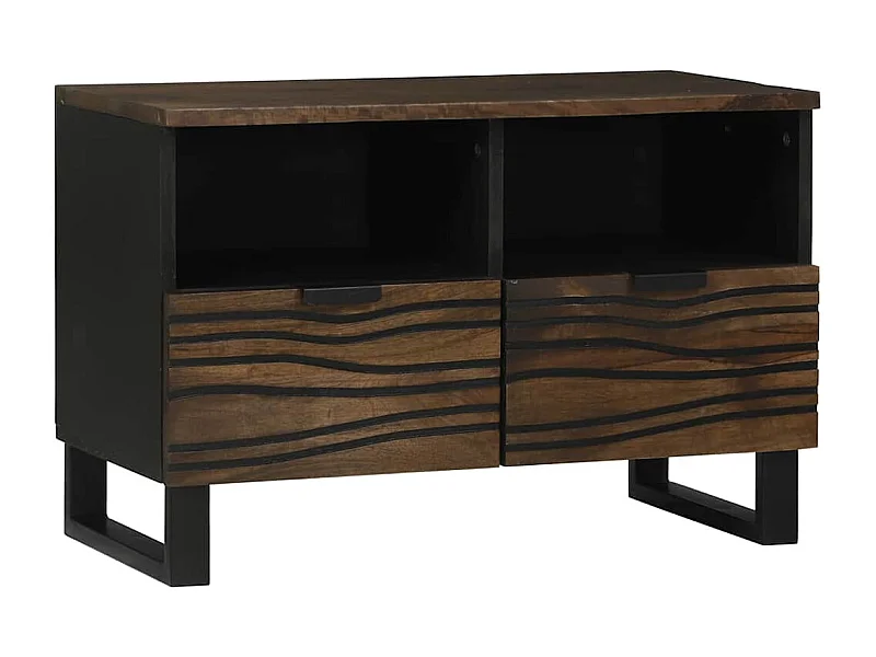 Meuble TV Marron 70 x 33 x 46 cm bois de manguier massif