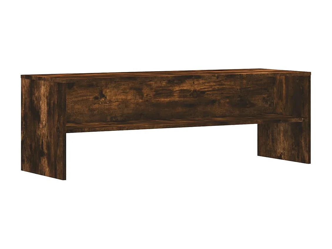 Mueble de TV madera de ingeniería roble ahumado 120x40x40 cm