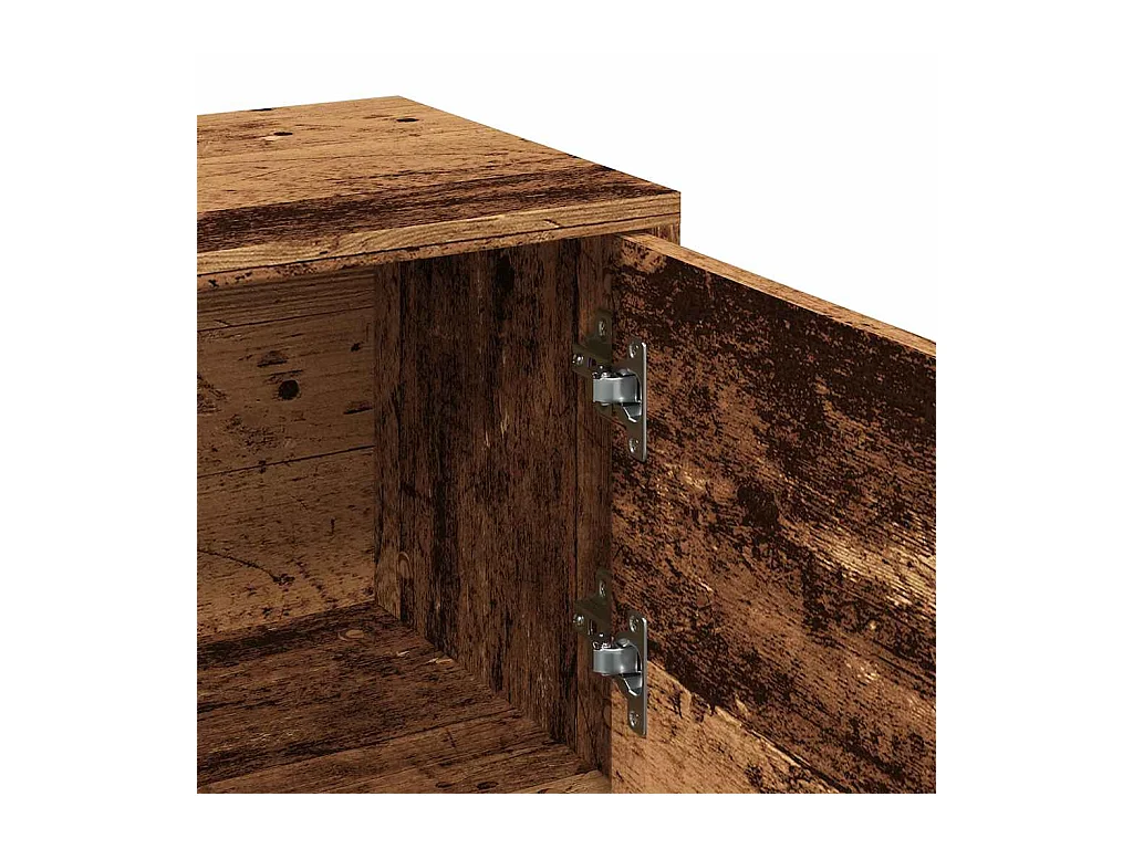 Meuble TV vieux bois 102x30x37,5 cm bois d'ingénierie