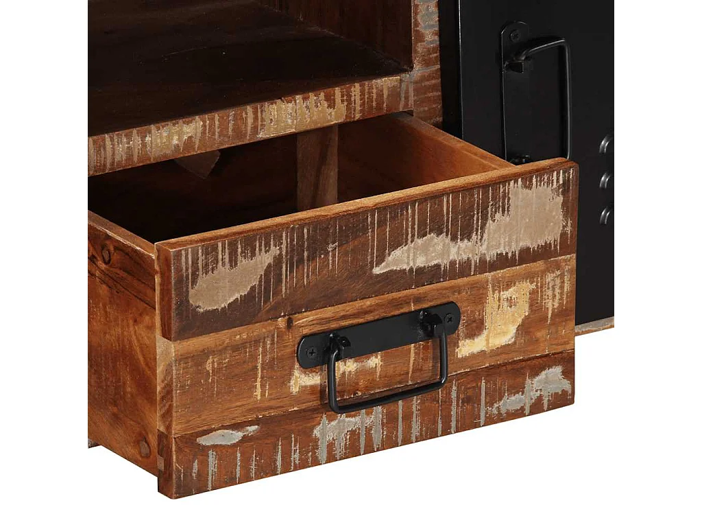 Meuble TV 100x30x40 cm Bois de récupération solide