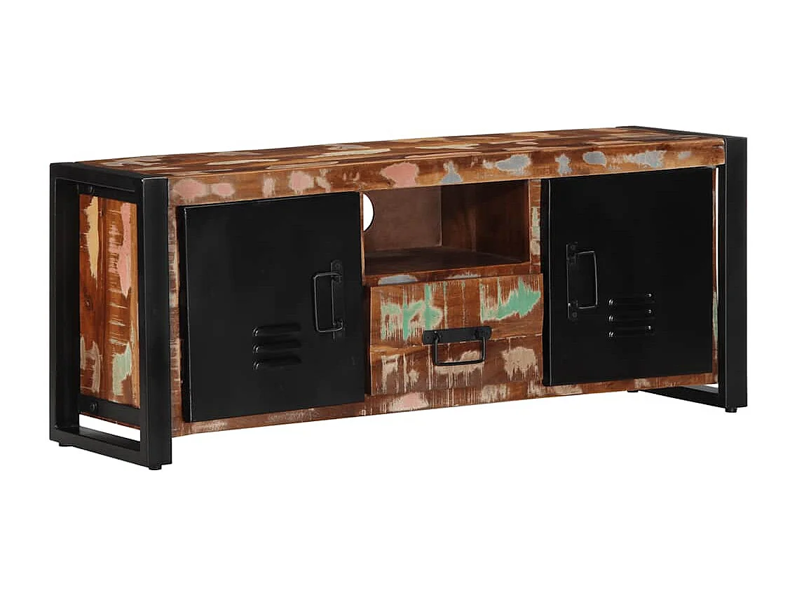 Meuble TV 100x30x40 cm Bois de récupération solide