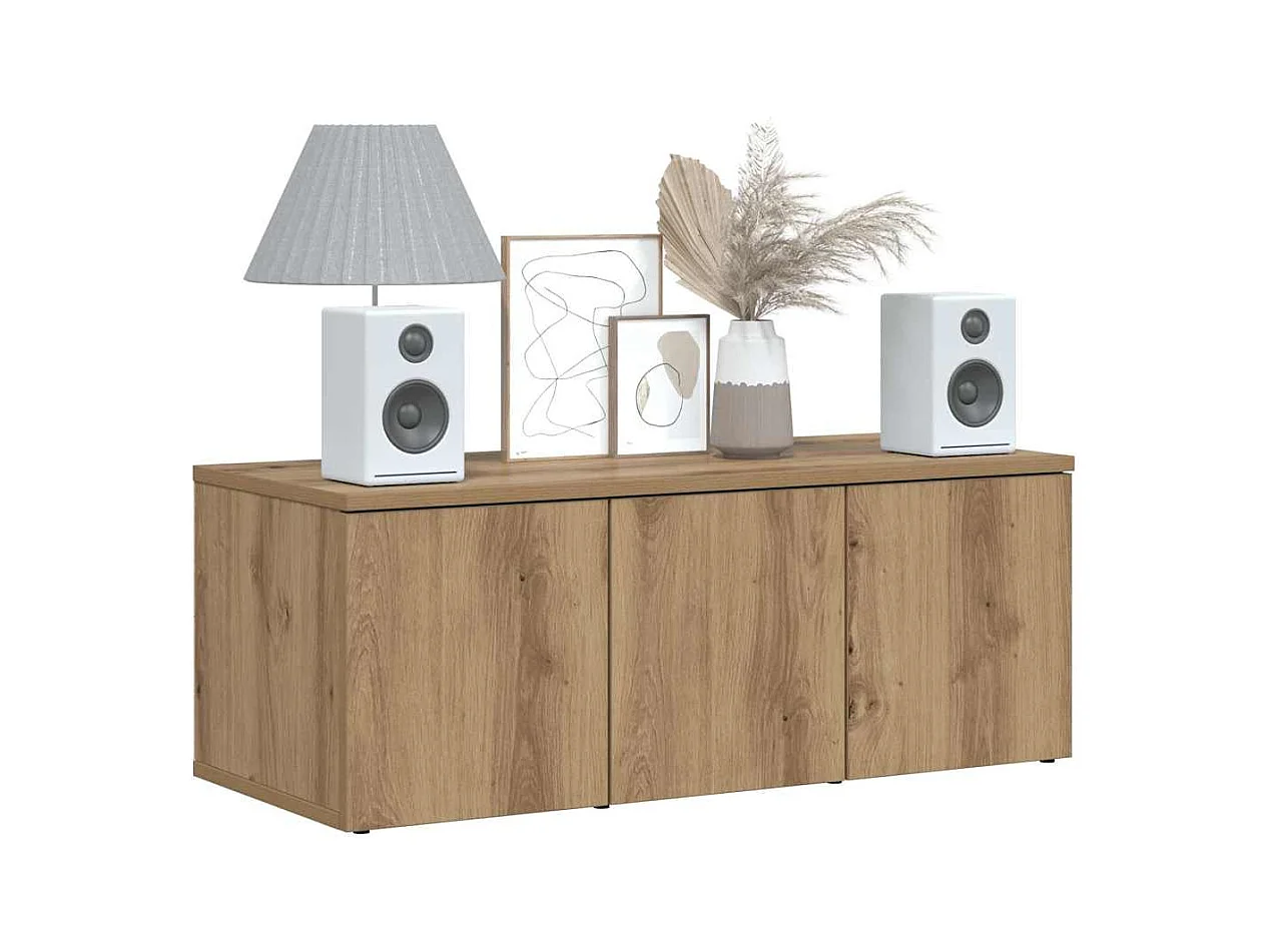 Móvel de TV 80x34x30 cm derivados madeira carvalho artisiano