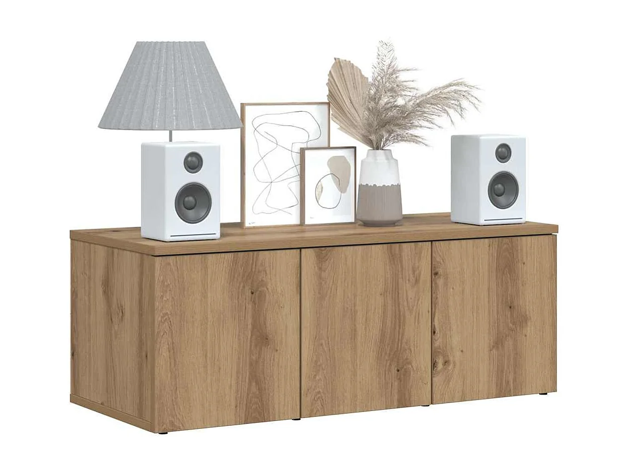 Móvel de TV 80x34x30 cm derivados madeira carvalho artisiano