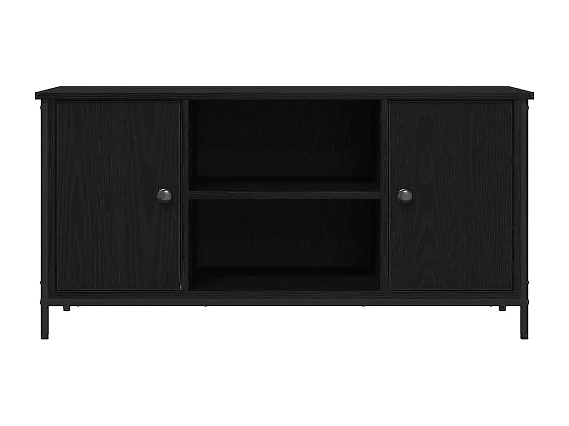 Meuble TV Chêne noir 100 x 40 x 50 cm Bois d'ingénierie