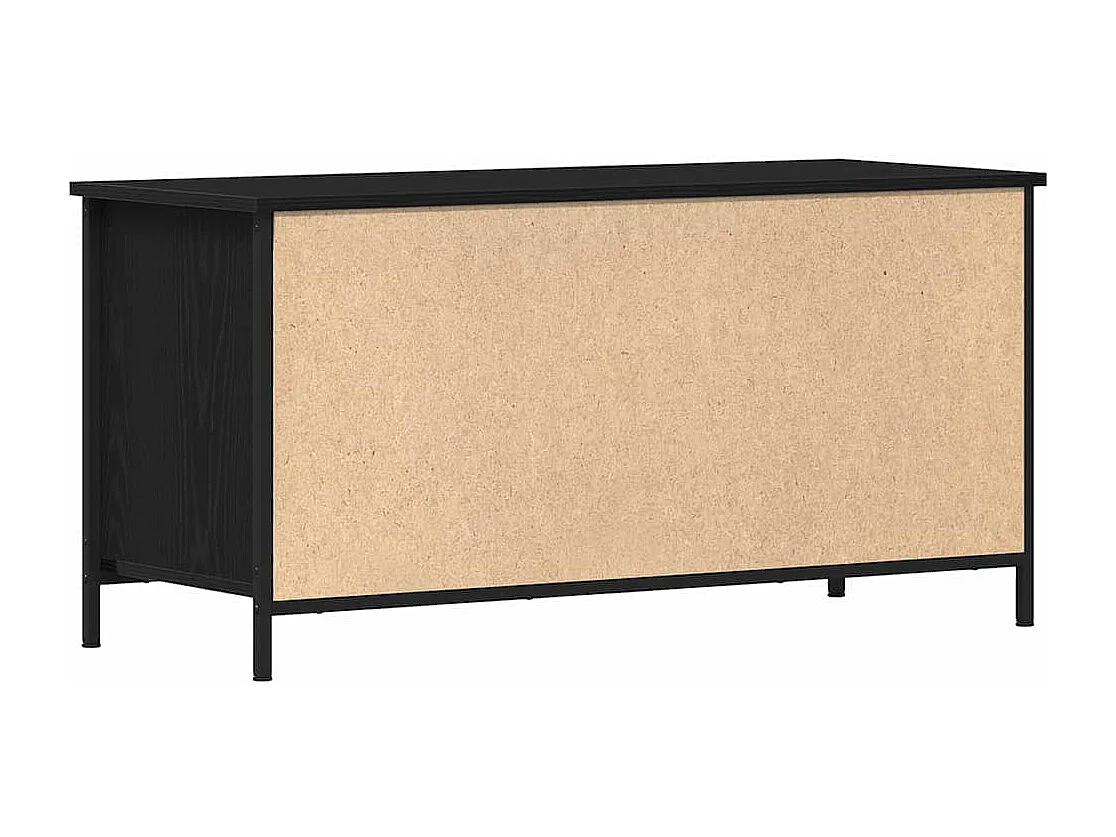 Meuble TV Chêne noir 100 x 40 x 50 cm Bois d'ingénierie