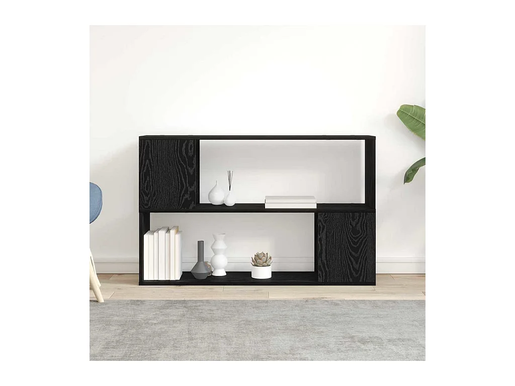 Meuble TV Noir 100 x 24 x 63 cm