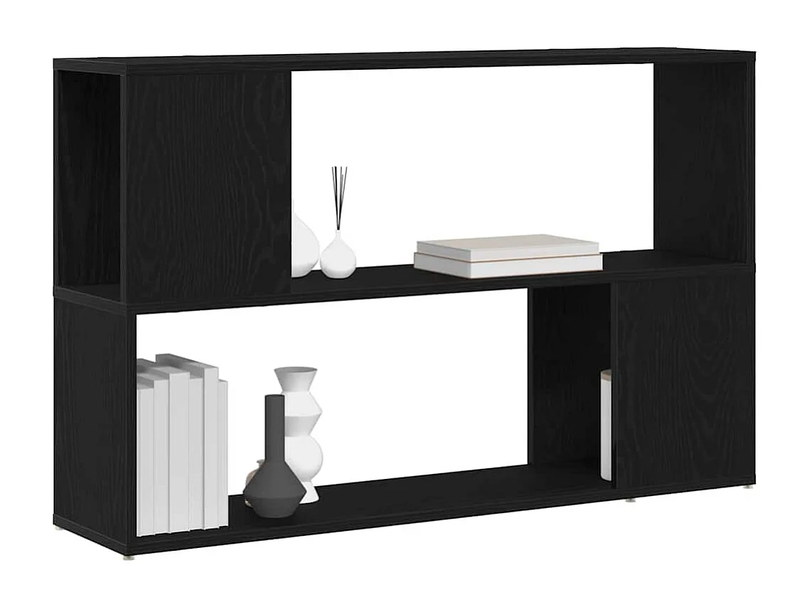 Meuble TV Noir 100 x 24 x 63 cm