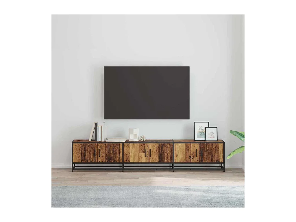 Meuble TV Bois ancien 210 x 35 x 41 cm Bois d'ingénierie