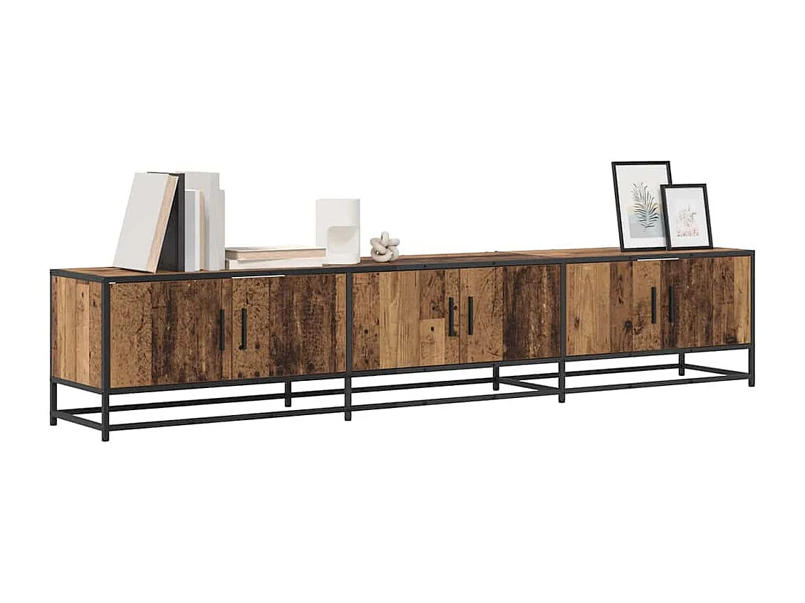 Meuble TV Bois ancien 210 x 35 x 41 cm Bois d'ingénierie