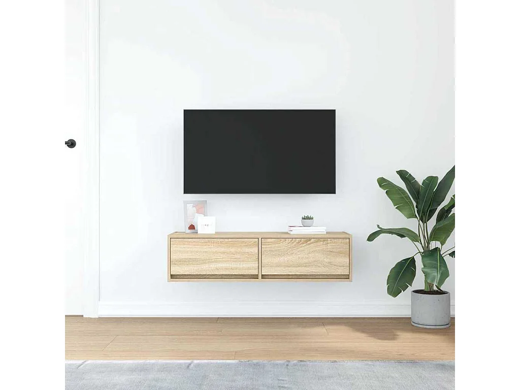 Meuble TV Chêne sonoma 100 x 31 x 25.5 cm Bois d'ingénierie