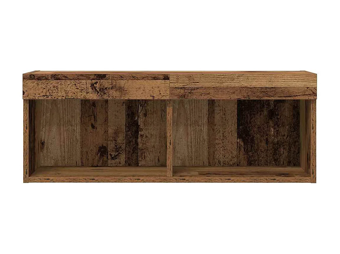 Gabinete para TV 2 peças Madeira antiga 80 x 30 x 30 cm