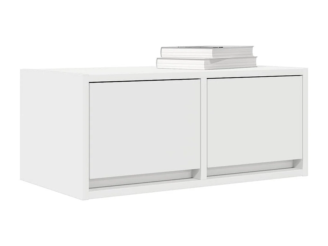 Meubles TV 2 pièces blanc 60x31x25,5 cm bois d'ingénierie