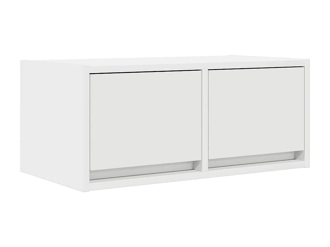 Meubles TV 2 pièces blanc 60x31x25,5 cm bois d'ingénierie