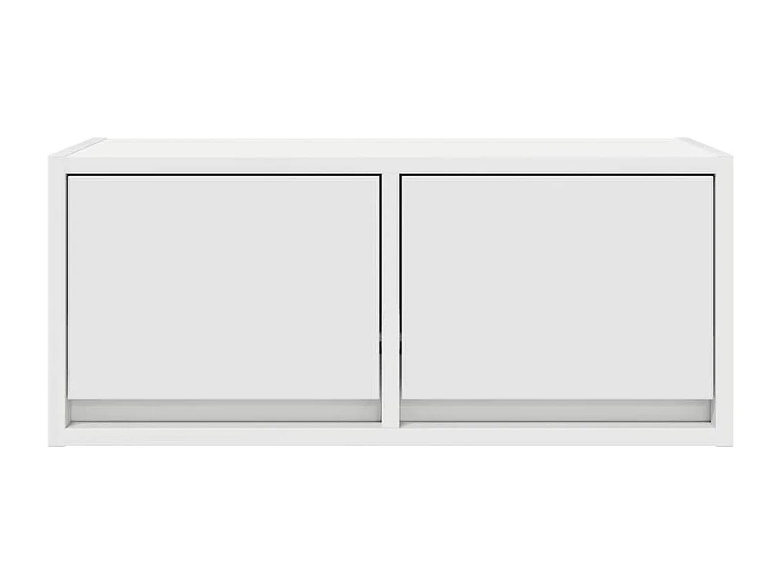 Meubles TV 2 pièces blanc 60x31x25,5 cm bois d'ingénierie