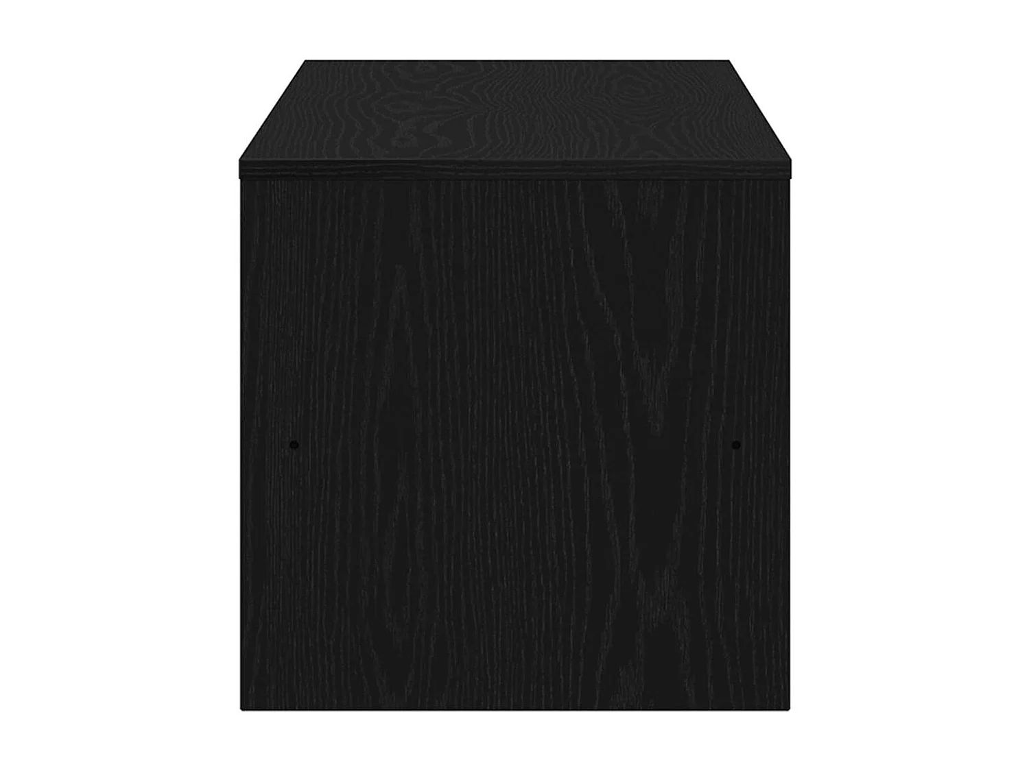 Meuble TV chêne noir 120x40x40 cm bois d'ingénierie
