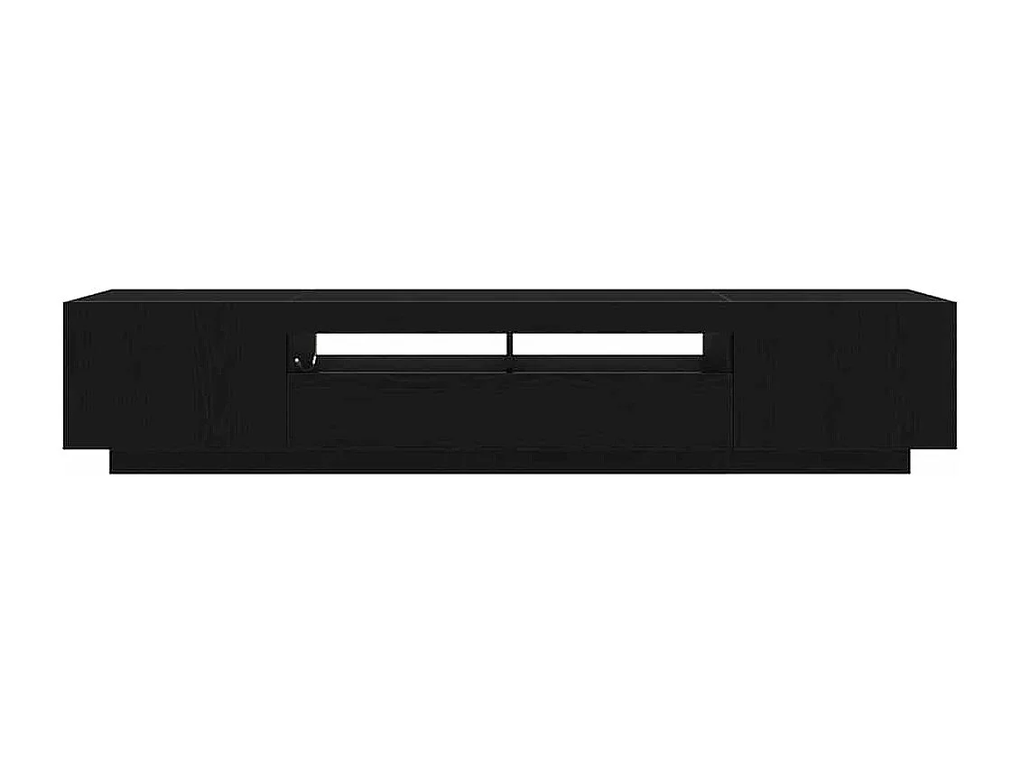 Gabinete para TV 2 peças Preto 200 x 35 x 40 cm