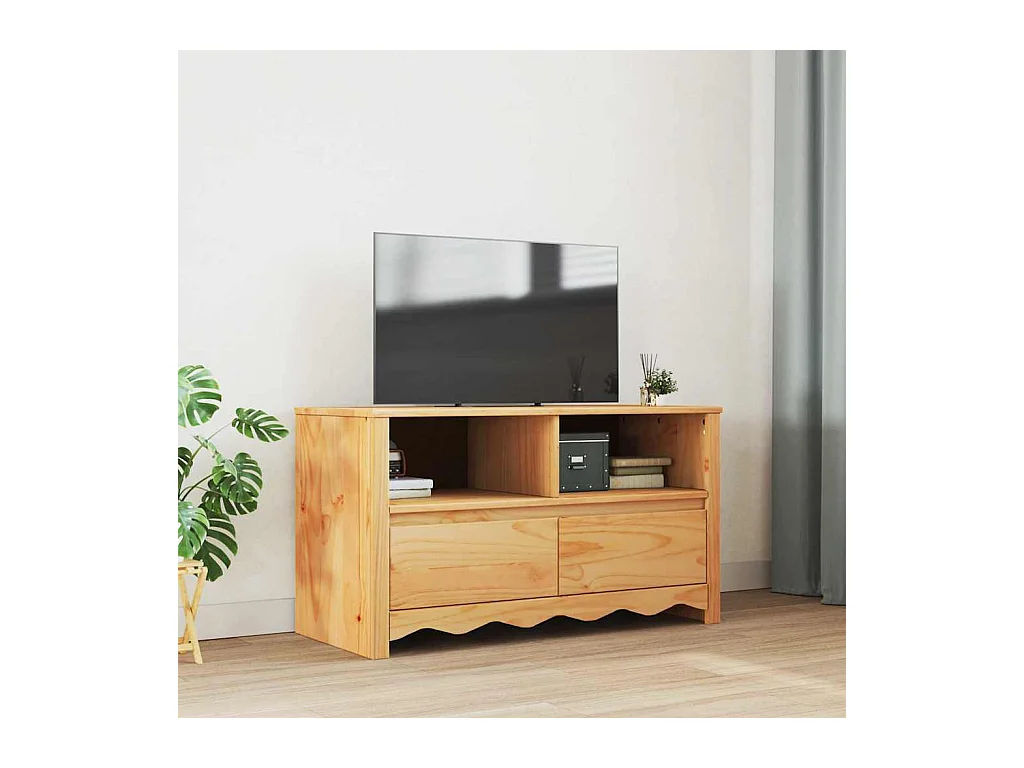 Meuble TV Drammen Chêne 99 x 43 x 55 cm Bois de pin massif