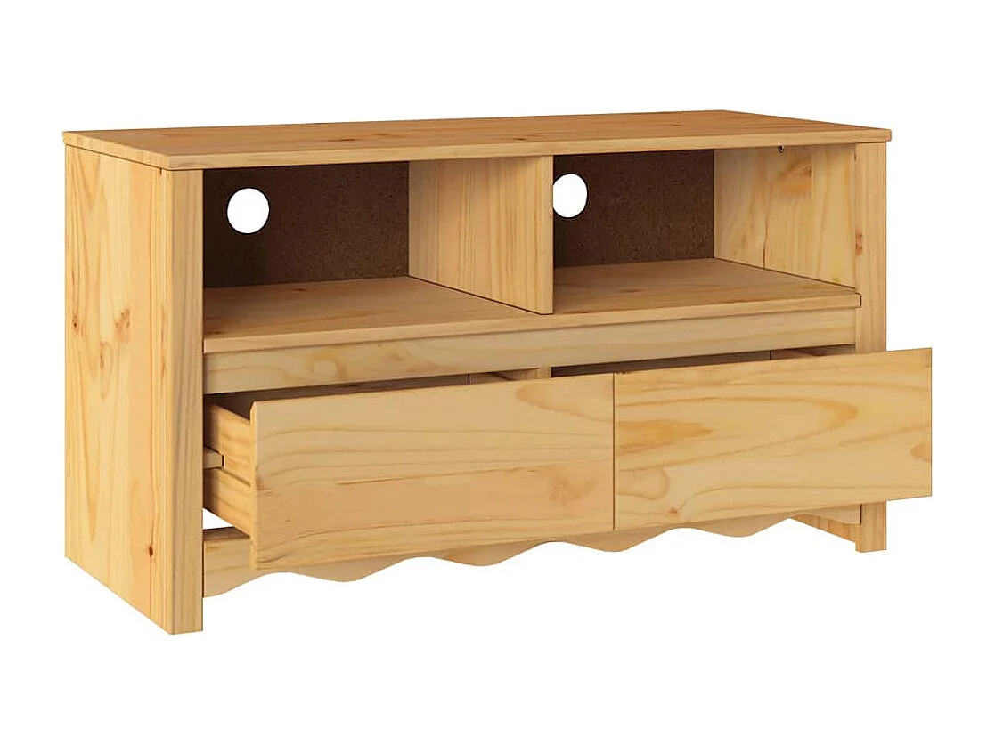Meuble TV Drammen Chêne 99 x 43 x 55 cm Bois de pin massif