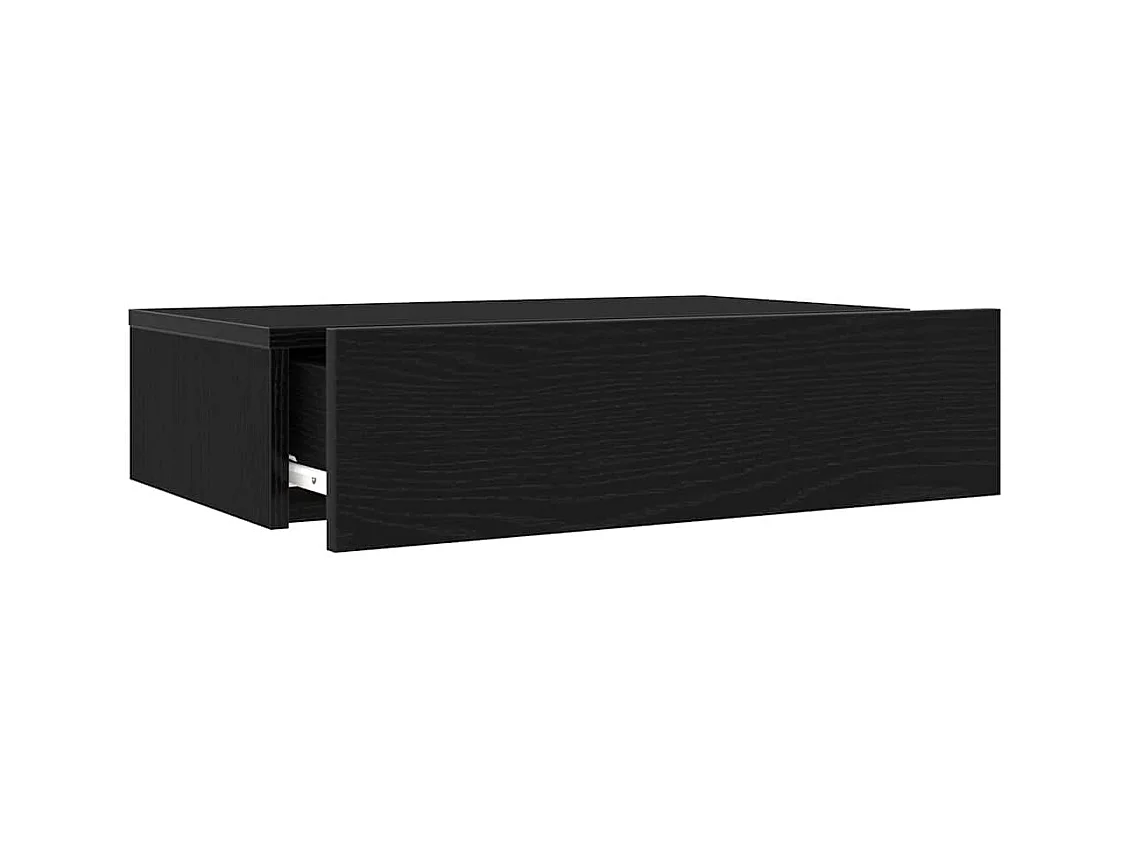 Meubles TV avec éclairage LED 2 pièces Chêne noir 60 x 35 x 15,5 cm