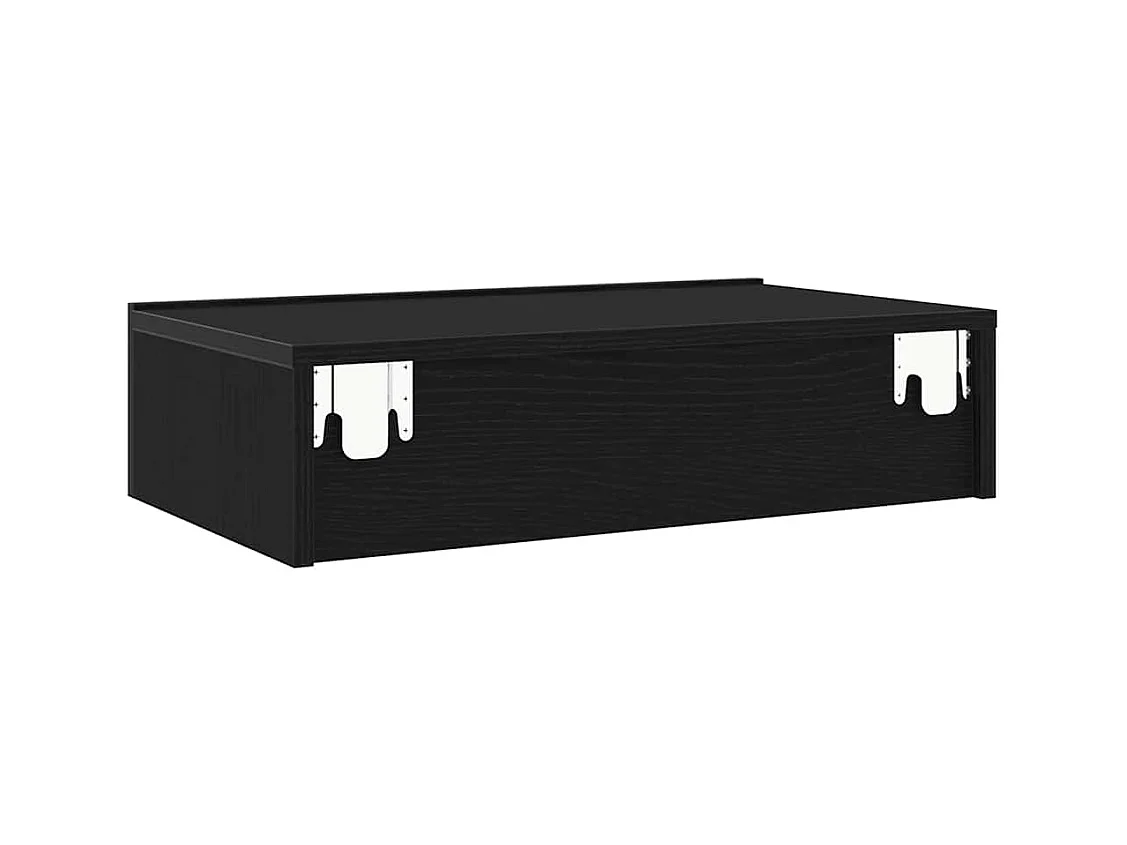 Meubles TV avec éclairage LED 2 pièces Chêne noir 60 x 35 x 15,5 cm
