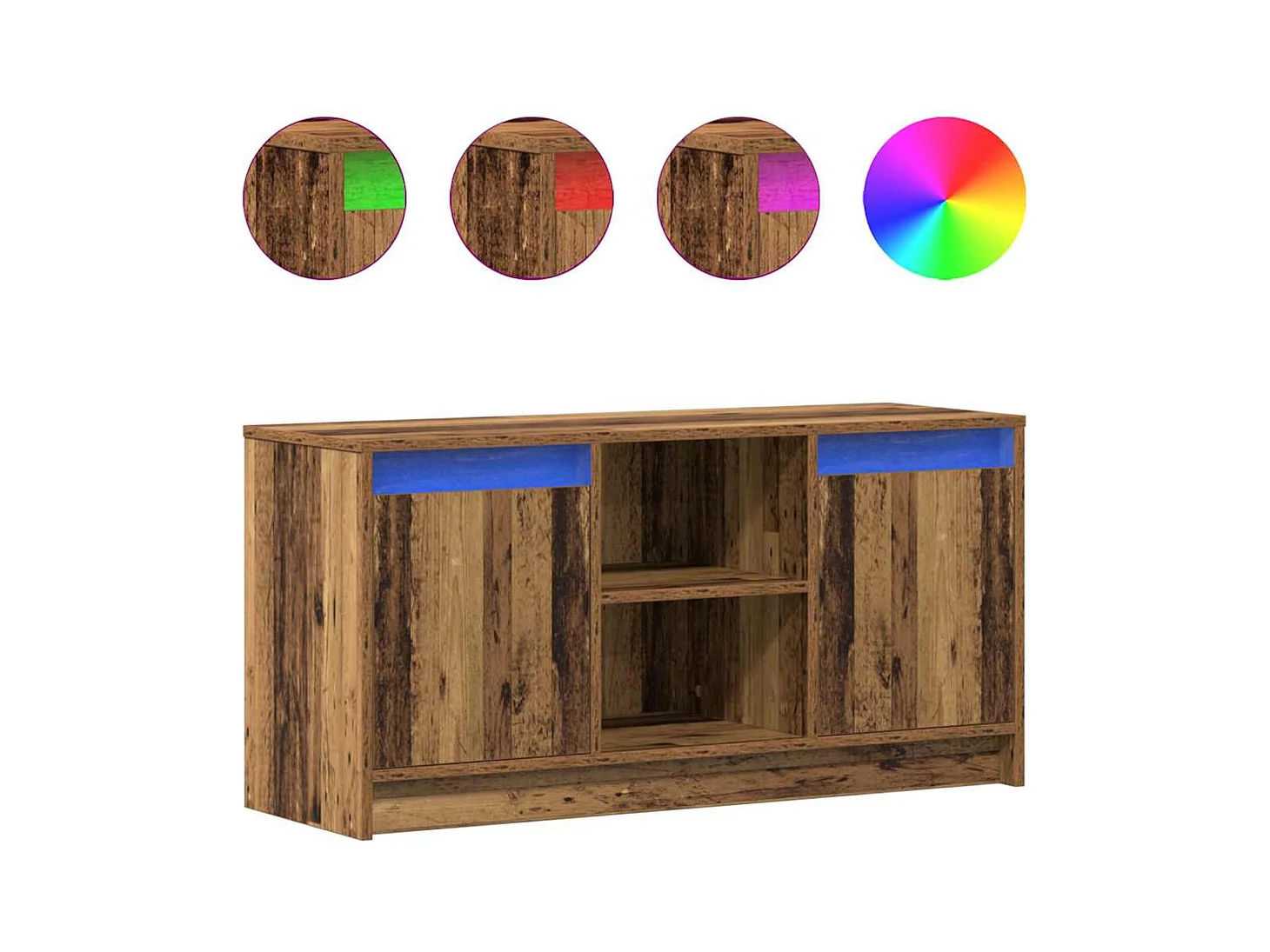 Meuble TV Marron 100 x 34 x 50 cm Bois d'ingénierie