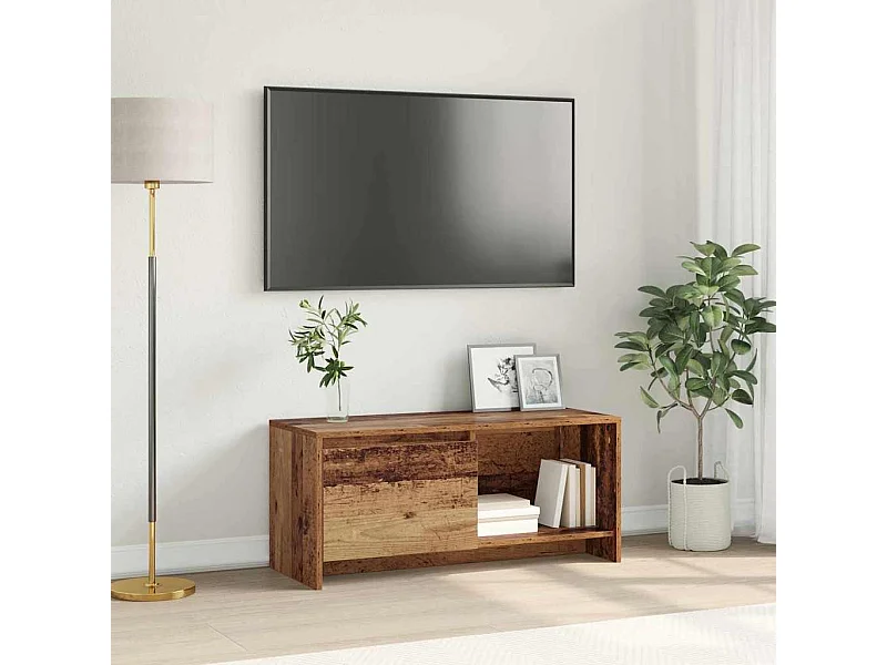 Meuble TV Bois ancien 90 x 35 x 40 cm Bois d'ingénierie