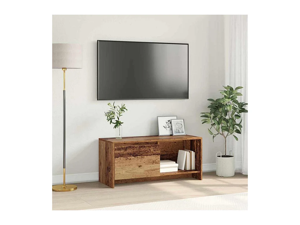 Meuble TV Bois ancien 90 x 35 x 40 cm Bois d'ingénierie