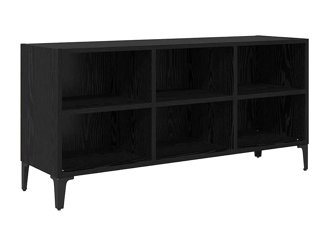 Meuble TV Noir 69.5 x 30 x 50 cm Bois d'ingénierie