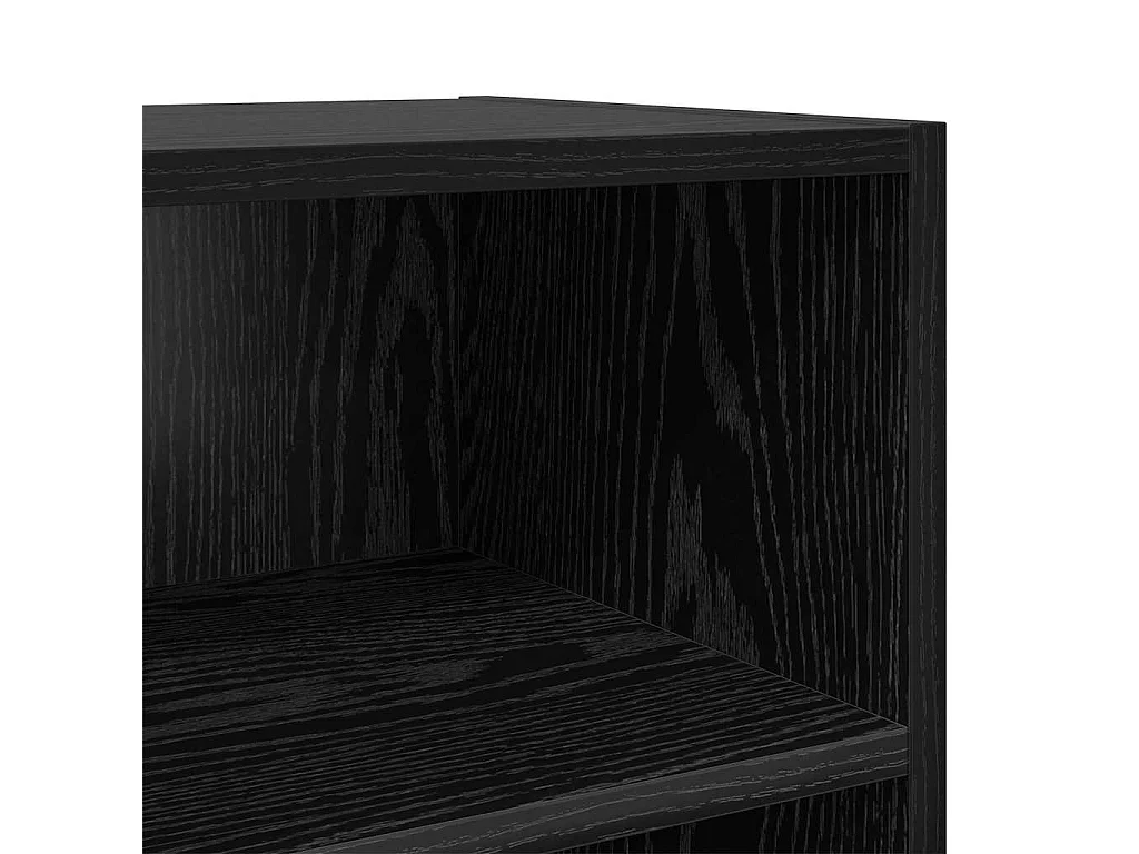 Meuble TV Noir 69.5 x 30 x 50 cm Bois d'ingénierie
