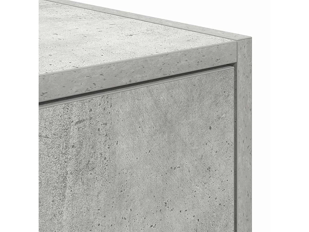 Meuble TV Gris béton 100 x 31 x 25.5 cm Bois d'ingénierie