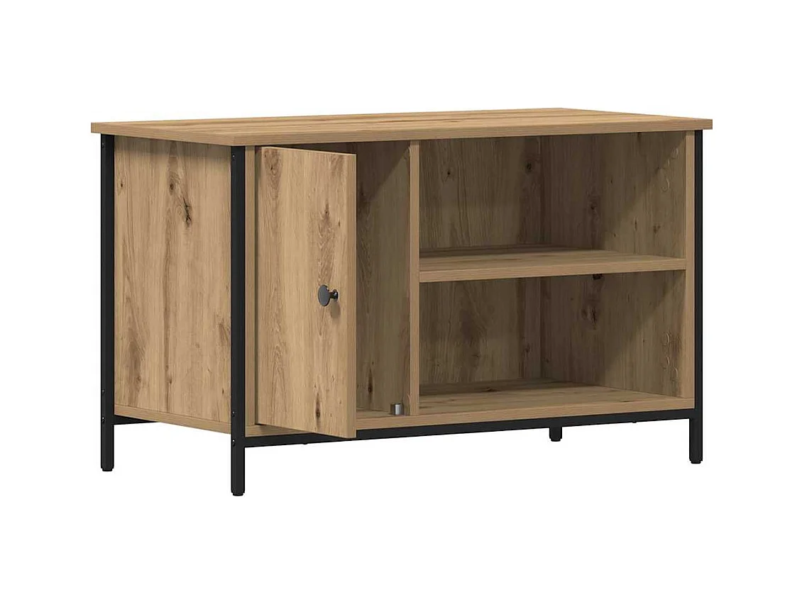 Meuble TV chêne artisanal 80 x 40 x 50 cm Bois d'ingénierie