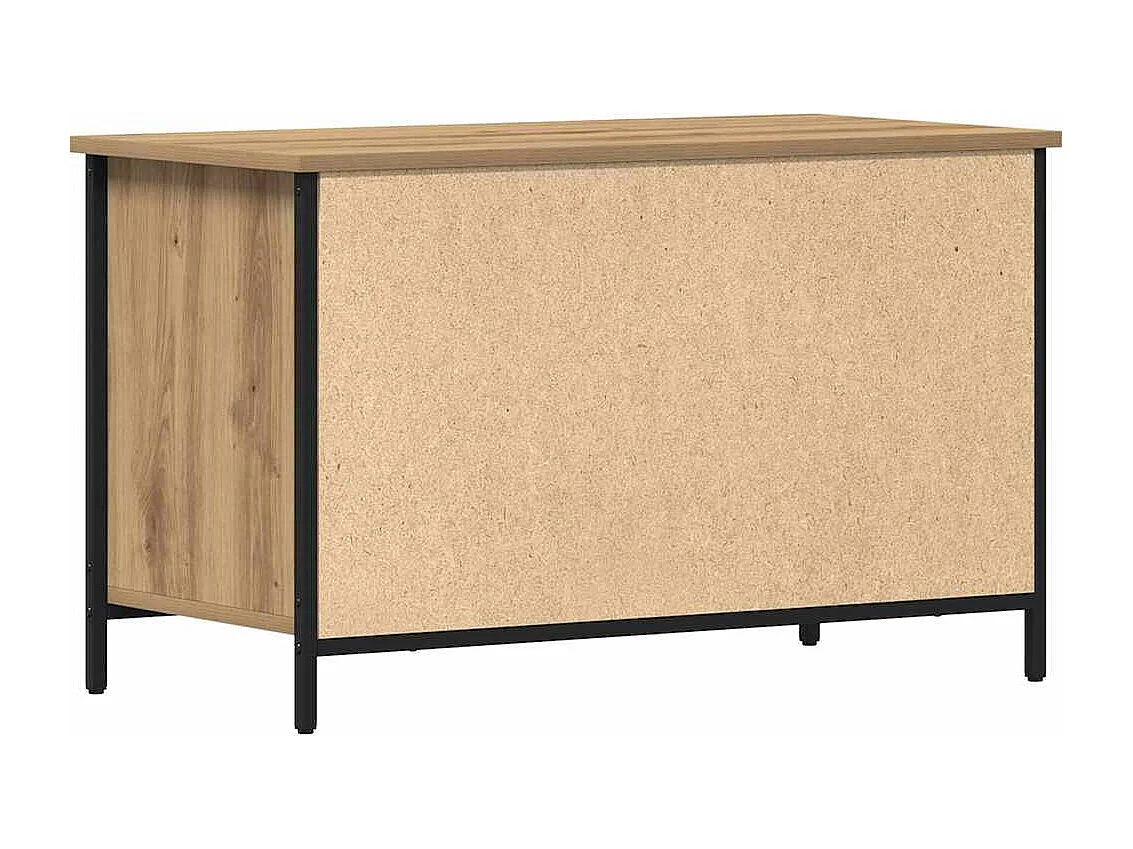 Meuble TV chêne artisanal 80 x 40 x 50 cm Bois d'ingénierie