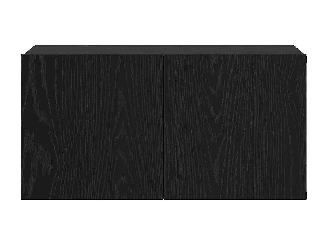 Gabinete para TV 2 peças Preto 60 x 30 x 30 cm Madeira processada