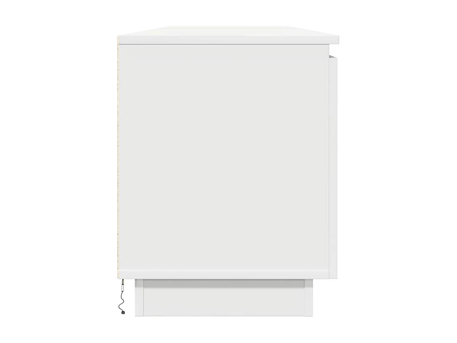 Meuble TV avec LED Blanc 180 x 38 x 49 cm Bois d'ingénierie