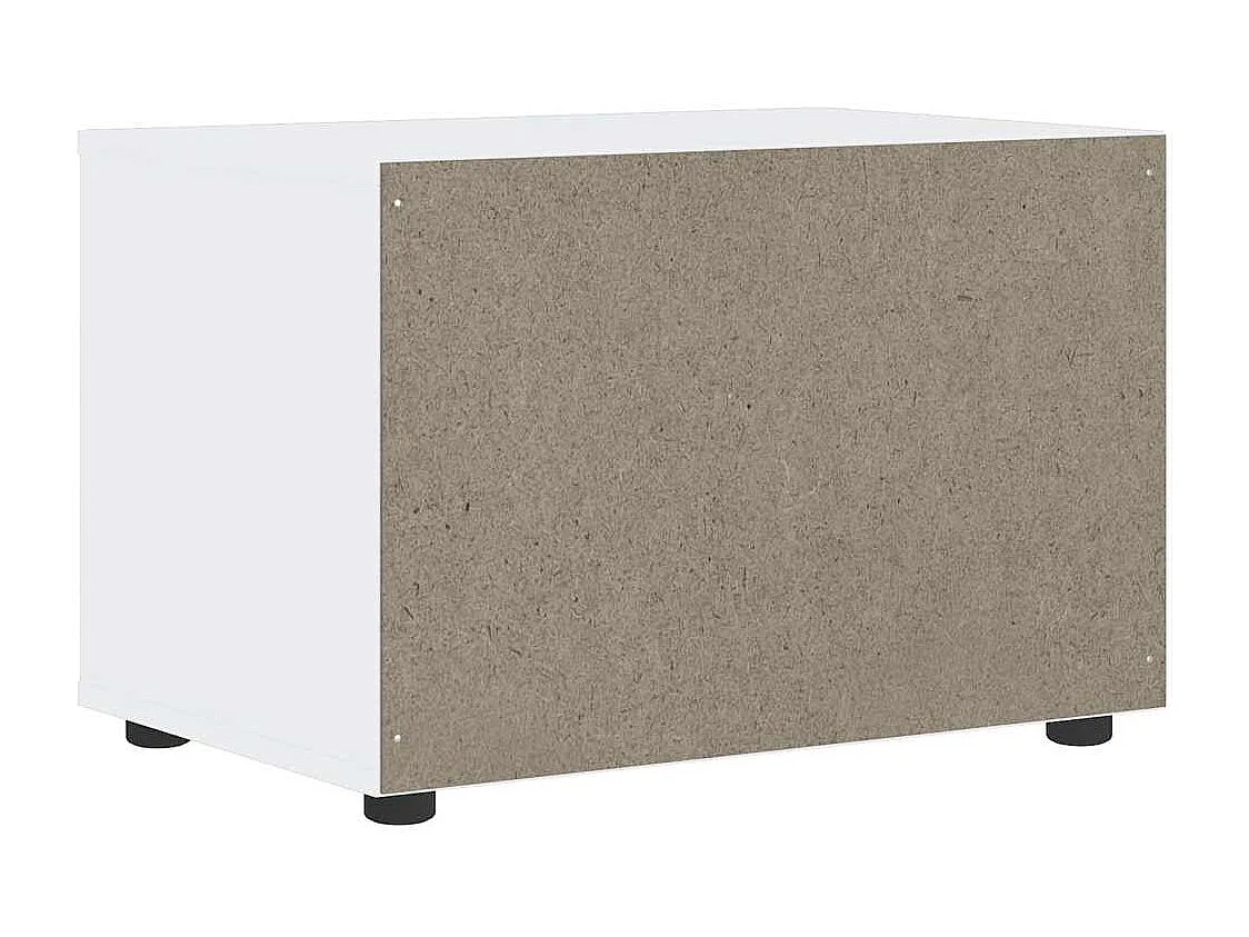 Meuble TV VISNES blanc 60x40x38 cm bois d'ingénierie