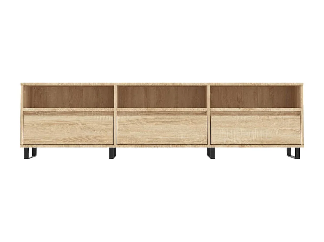 Meuble TV chêne sonoma 150x30x44,5 cm bois d'ingénierie