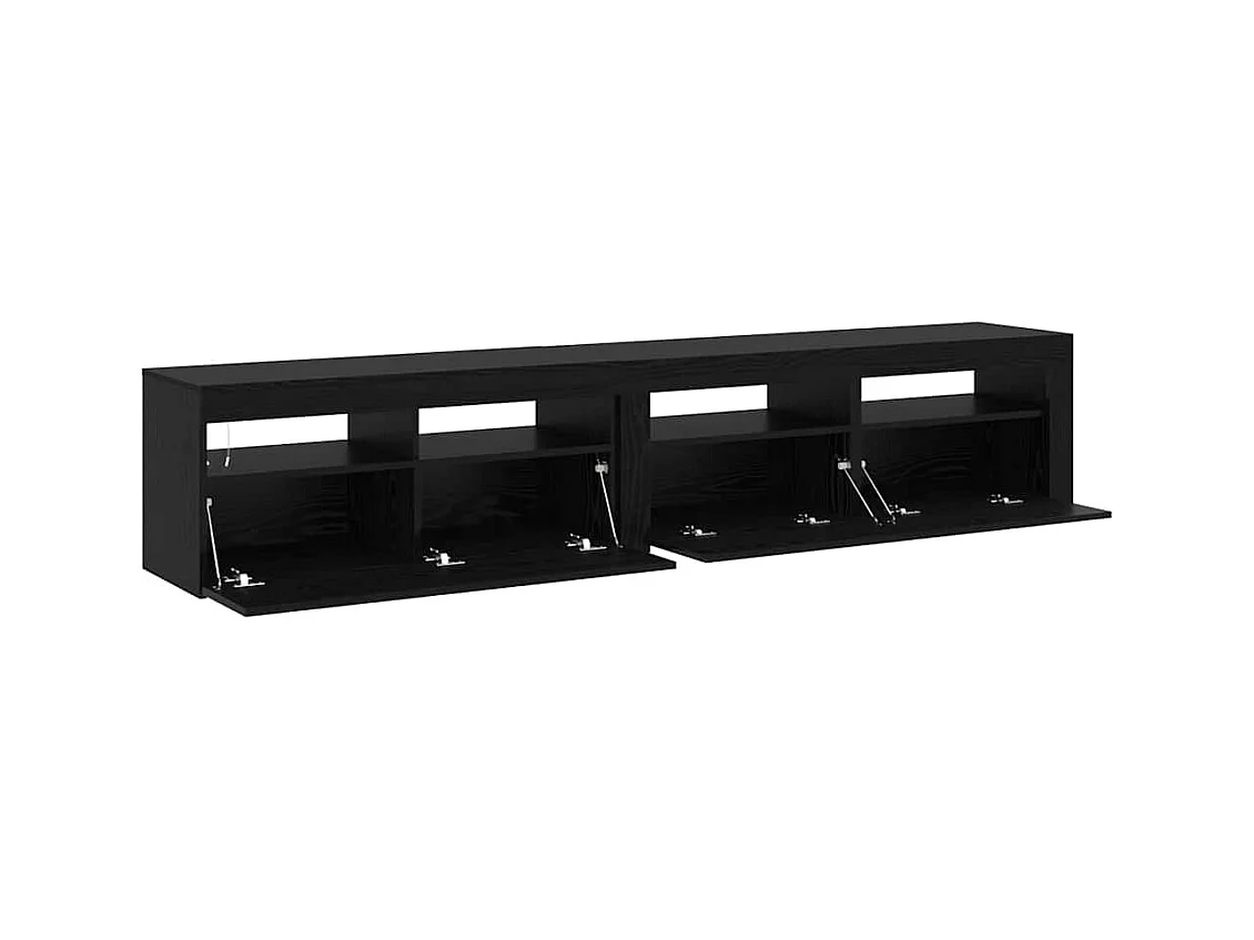 Meubles TV 2 pièces Chêne noir 210 x 35 x 40 cm Bois d'ingénierie